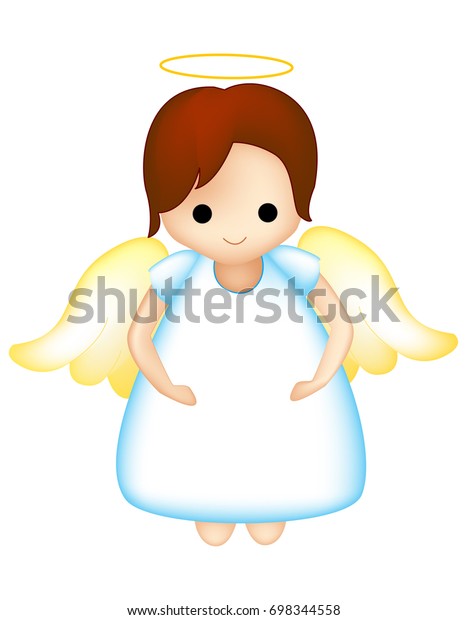 Little Fairy Angel Clipart Isolated On Stock Illustration 698344558