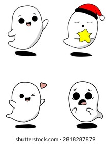 ​Cute little ghost vector