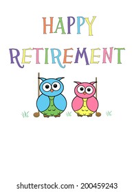 Little Owls Retirement Stock Illustration 200459228 | Shutterstock