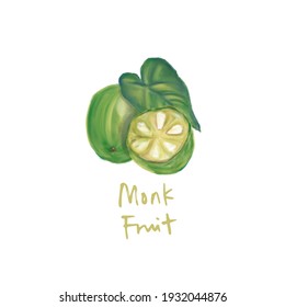 A Little Pastel Monk Fruit Icon