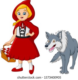 Little Red Riding Hood With Wolf