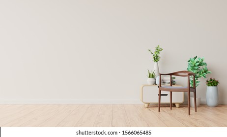 Living Room Interior Chair Plants Cabinet Stock Illustration 1566065485