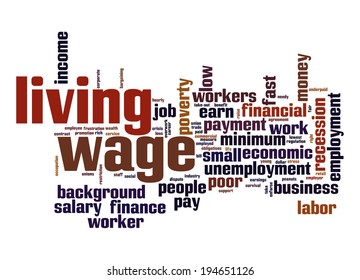 Living Wage  Word Cloud