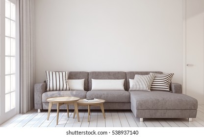 Livingroom Interior Scandinavian Style 3 D Render Stock Illustration ... Livingroom Interior Scandinavian Style 3 D Render Stock Illustration ...