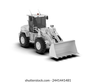 Loader isolated on background. 3d rendering - illustration