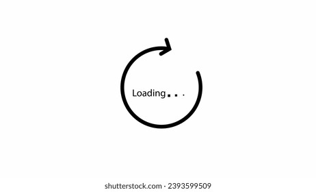 Loading bar icon abstract background.
