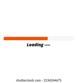 Loading Bar Icon On White Background Stock Illustration 2134244675 ...