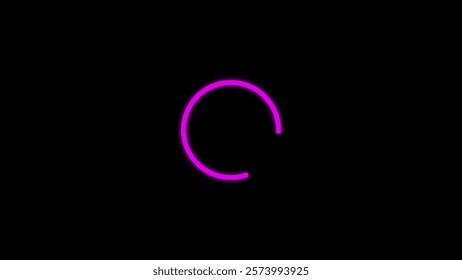 Loading Circle, Video. Abstract beautiful loading circles line rotated background.