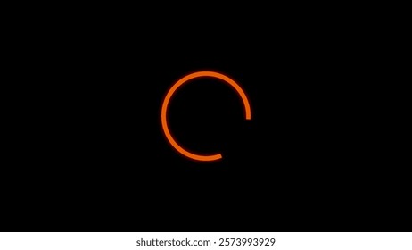 Loading Circle, Video. Abstract beautiful loading circles line rotated background.