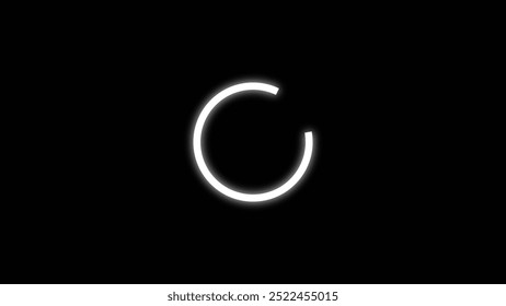 Loading Circle, Video.  icons on slow internet and load gradient round eclipse.