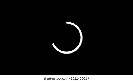 Loading Circle, Video.  icons on slow internet and load gradient round eclipse.
