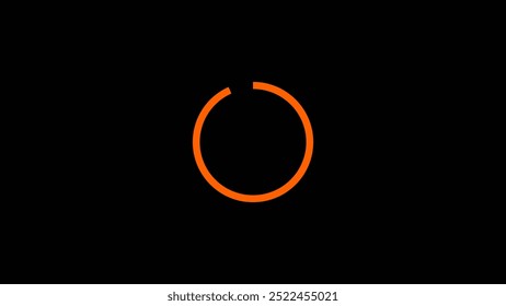 Loading Circle, Video.  icons on slow internet and load gradient round eclipse.