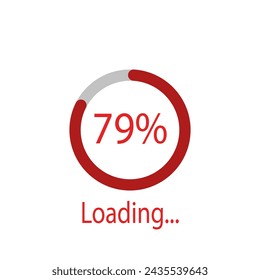 Loading icon isolated on white background 