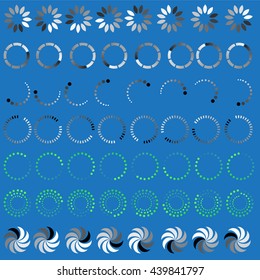 Loading Icons Animation Frames Elements Set