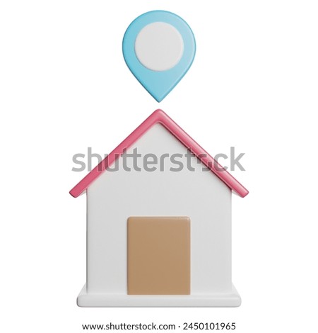 Location Pin Map 3D Rendering Illsutration