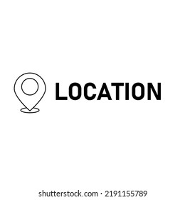 Location, Pin, Pointer Icon Symbol Design