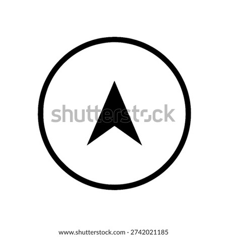 Location or pointer silhouette icon vector illustration 