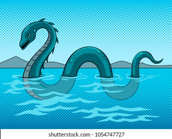 Vector Cartoon Illustration Tentacle Octopus Waves Stock Vector ...