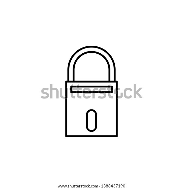 lock, insurance, protecion icon. Element of\
insurance icon. Thin line icon for website design and development,\
app development. Premium\
icon