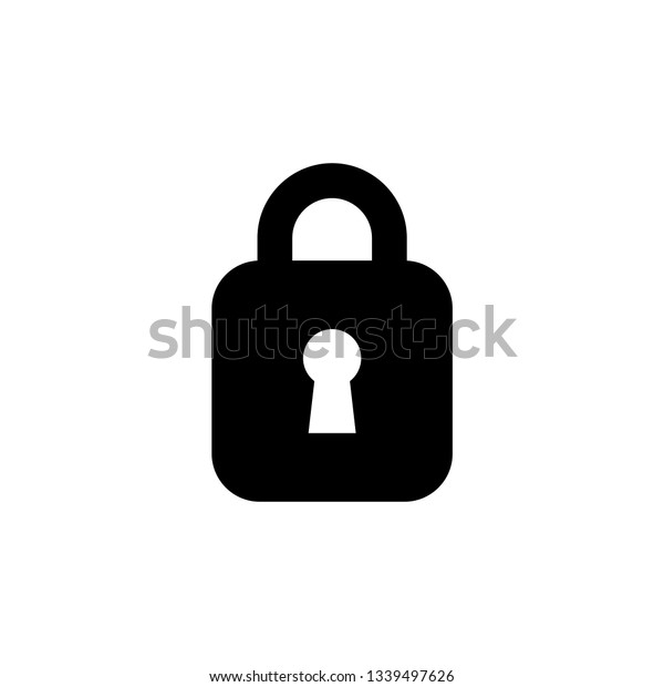 Lock Unlock Icon Ui Simple Style Stock Illustration 1339497626