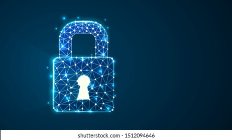 Locked Padlock Long Light Shadow Keyhole Stock Illustration 1512094646