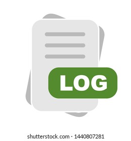 LOG File Format Icon For Your Project
