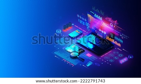 Log Management and Log Analysis - Process of Collecting and Analyzing Data to Provide Insights for Troubleshooting and Performance Enhancement or Security Monitoring - 3D Illustration