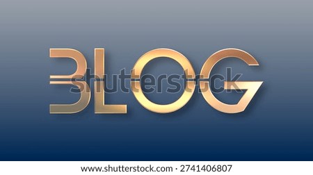 LOG text with variable font and colored background