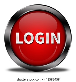 Login Button Isolated Stock Illustration 396217123