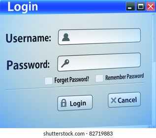 login, internet browser