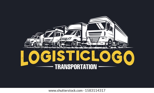 Logistic logo.\
Transportations, design template.\
