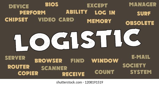 LOGISTIC words and tags cloud