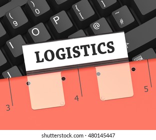 Logistics File Meaning Planning Process 3d Rendering