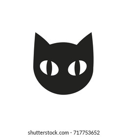 Logo Black Cat Emblem Sketched Illustration のイラスト素材 Shutterstock