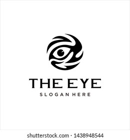 logo for a circular tiger eye