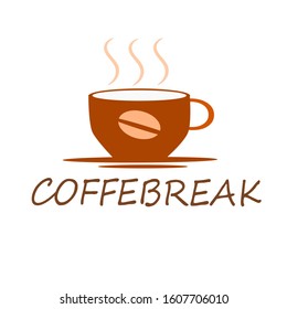 Simple Monogram Coffee Shop Logo Design Stock Vector (Royalty Free ...