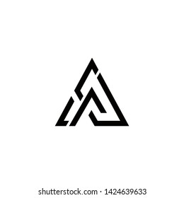 logo EA or AF simple abstract design 