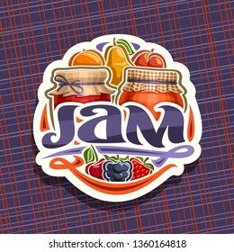 Logo Fruit Jam Cut Paper Sign Stock Illustration 1360164818 | Shutterstock