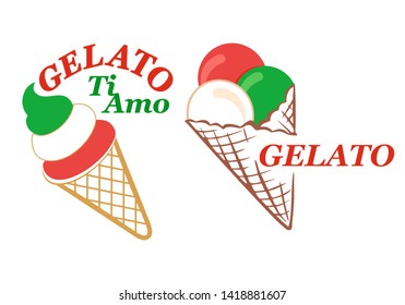 Logo For Gelato Ice Cream Store