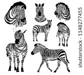 Logo with the head of a zebra.