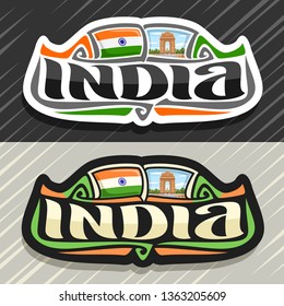 Logo India Country Fridge Magnet Indian Stock Illustration 1363205609 ...