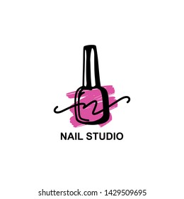 Logo Manicure Beauty Studio Illustration Logo Stock Illustration 1429509695