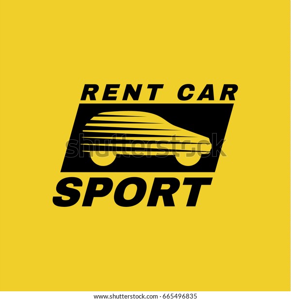 Logo rental car quality sign design modern\
flat style\
illustration