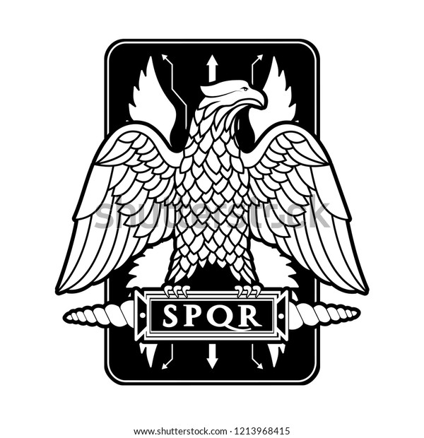 Logo Roman Eagle Stock Illustration 1213968415 | Shutterstock