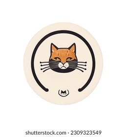 The logo template is suitable use for cat shop or any related event