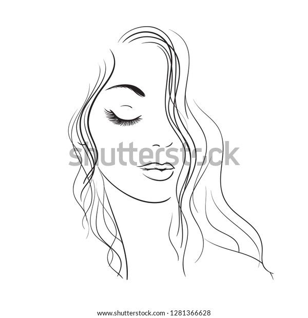 Logo Women On White Background Stock Illustration 1281366628 | Shutterstock