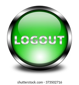 Logout Button Isolated Stock Illustration 373502716 | Shutterstock