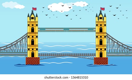 London Bridge Illustration Stock Illustration 1364815310 | Shutterstock