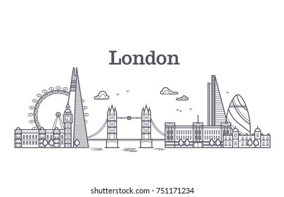 Line Drawing London Stock Illustrations, Images & Vectors | Shutterstock