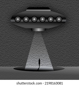 A Lone Woman Faces The Possibility Of Alien Abduction.